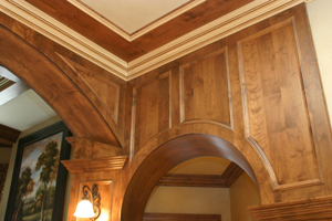 Millwork  Custom Molding   Standard and custom designs  Variety of wood species available  Finger joint pine to solid hardwood  Design consultation  Click here to download a profile catalog (.pdf)  Free estimates      See our gallery for more photos of our millwork!  Louvered Vents  Cold air returns  Custom sizes available  Available in any wood species      Entertainment Centers  Custom designs  Custom woods      Closet Organizers  A variety of colors to choose from  Melimine or wood veneer